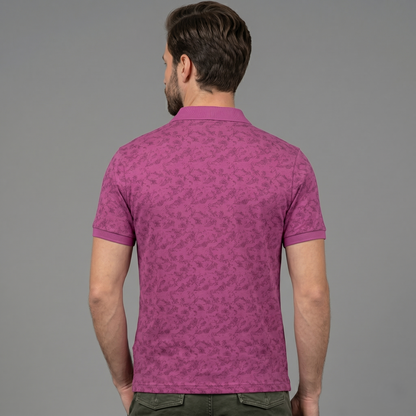Men's Premium Patterned & Striped Pocket Polo Shirt