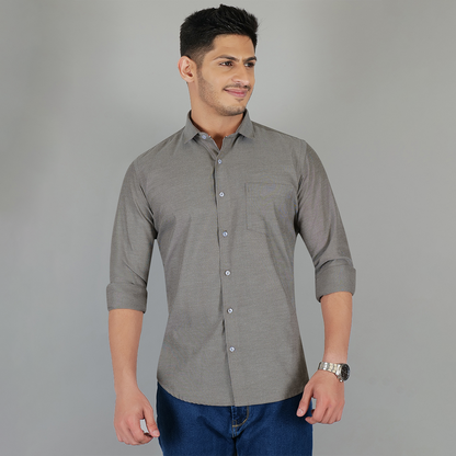 YOUNG & FORMAL by CAMBRIDGE Men's Slim Fit Formal Shirt | Full Sleeves | Stylish & Elegant Office Wear | Perfect for Business Meetings & Events (YF00001SF)