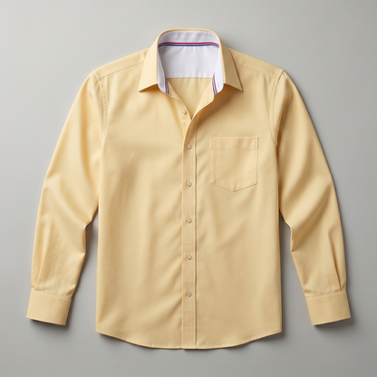 Cambridge Men's Premium Modern Oxford Textured Full Sleeves Formal Shirt (Essen24)