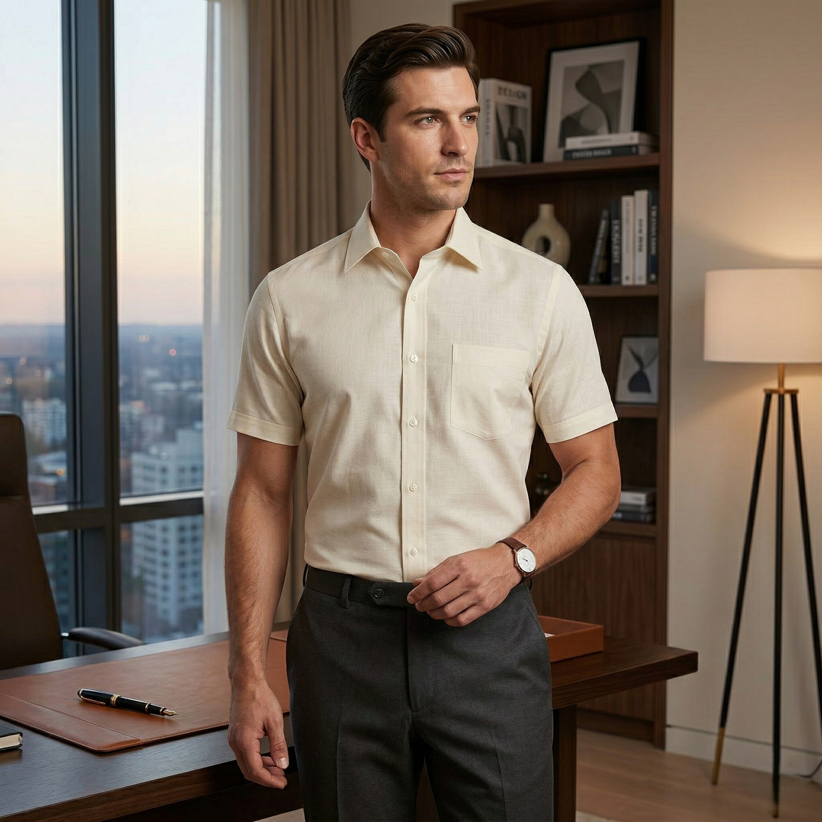 Cambridge Cotton - Formal Shirts_Half Sleeves (ESSEN20H)