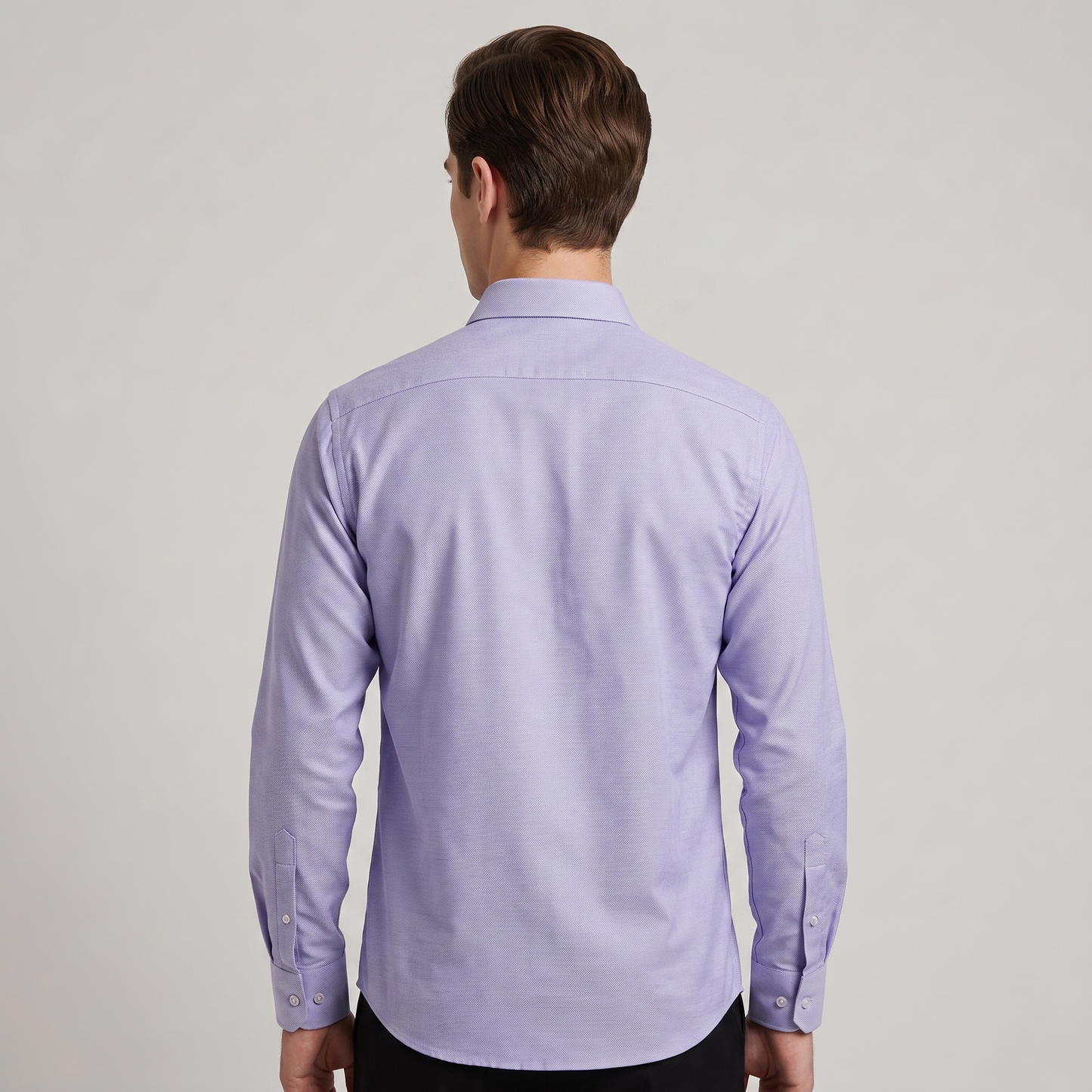 Cambridge Men's Premium Modern Oxford Textured Full Sleeves Formal Shirt (Essen24)