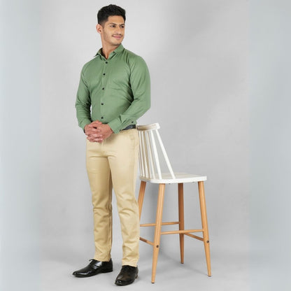 Young & Formal by Cambridge  Formal Shirt – Slim Fit, Long Sleeves | Perfect for Presentations, Interviews & Corporate Use | YF00002SF