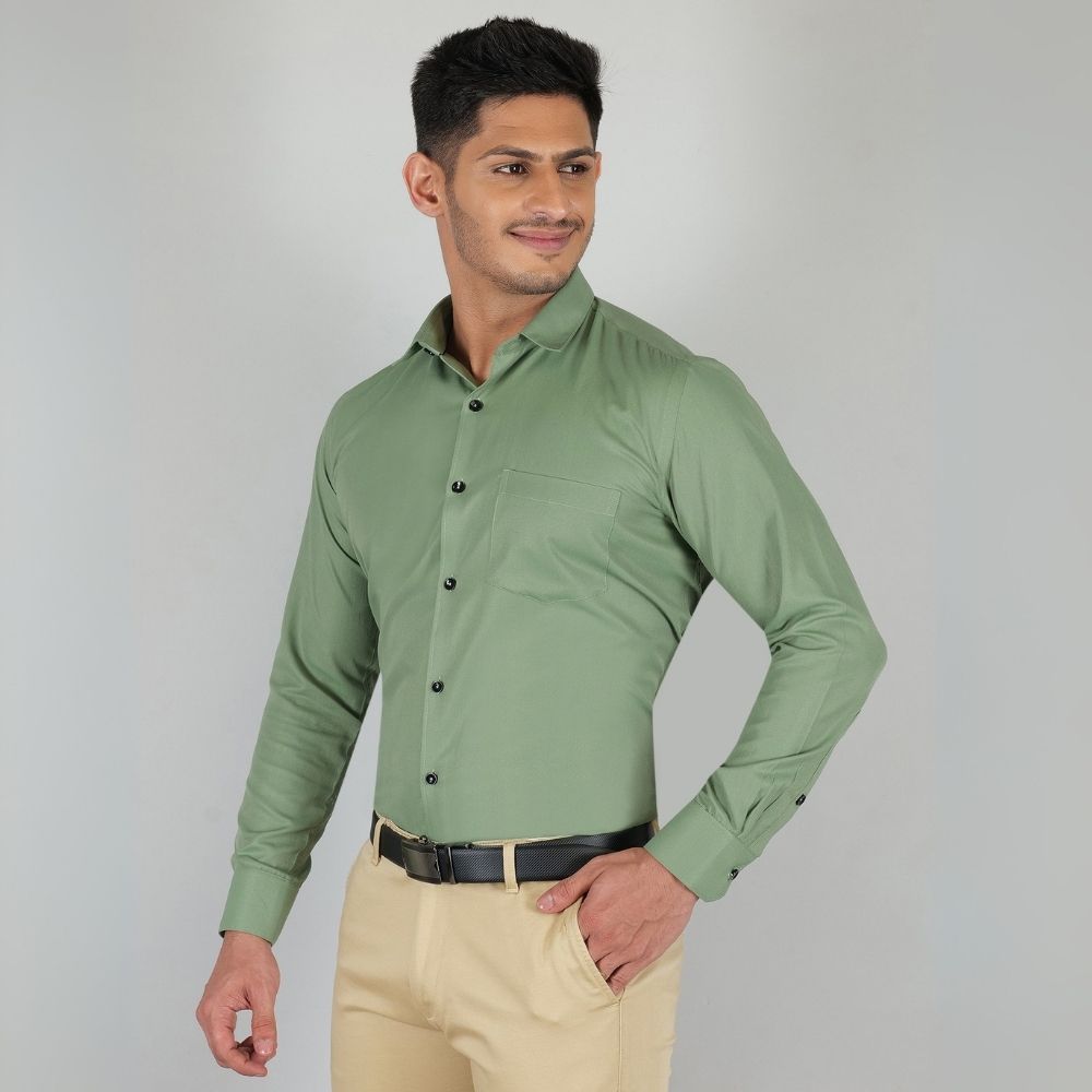 Young & Formal by Cambridge  Formal Shirt – Slim Fit, Long Sleeves | Perfect for Presentations, Interviews & Corporate Use | YF00002SF