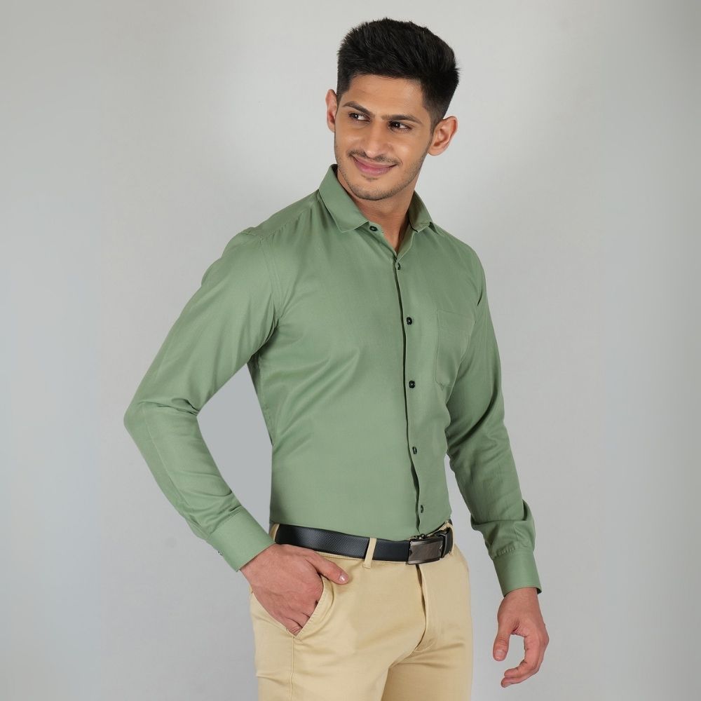 Young & Formal by Cambridge  Formal Shirt – Slim Fit, Long Sleeves | Perfect for Presentations, Interviews & Corporate Use | YF00002SF