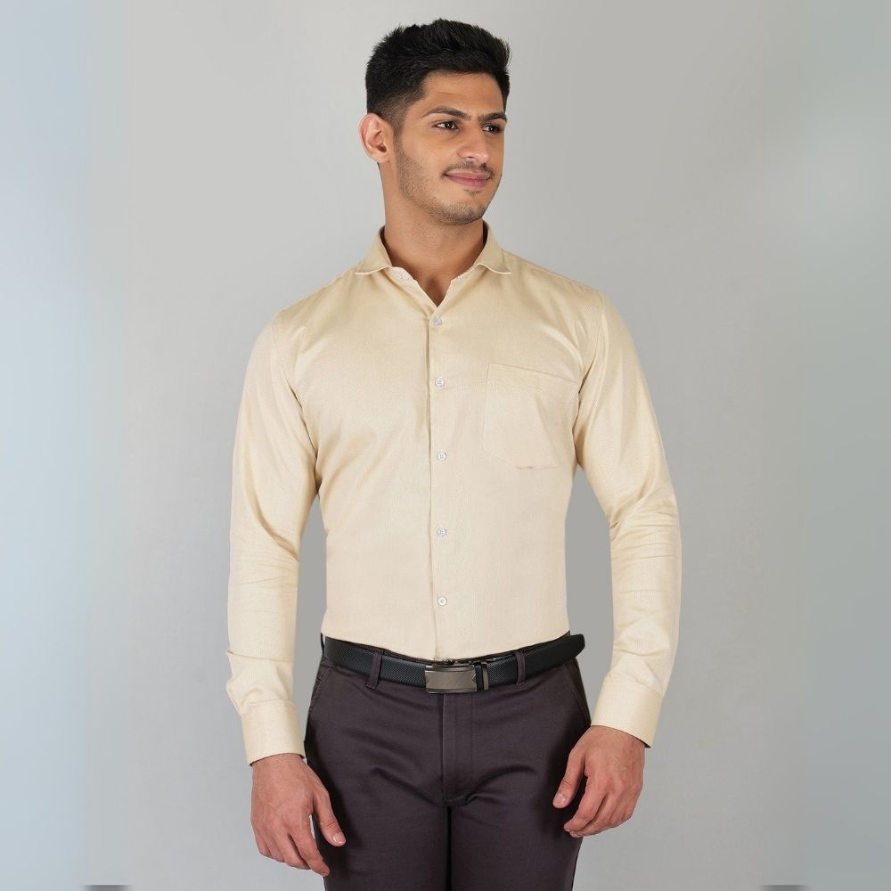 Young & Formal by Cambridge  Formal Shirt – Slim Fit, Full Sleeves | Sharp Business Shirt for Daily Professional Use | YF00007SF