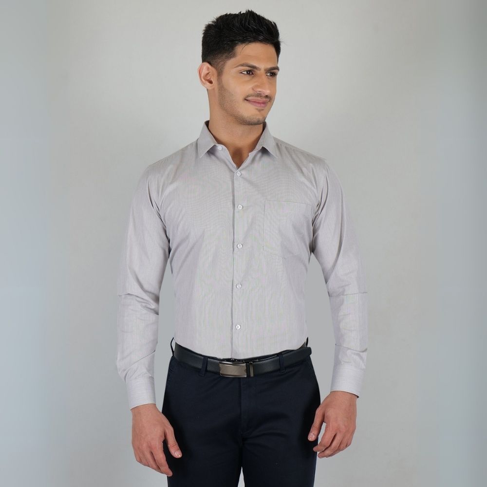 Young & Formal by Cambridge  Classic Formal Shirt – Slim Fit, Full Sleeve | Designed for Desk Days & Quick Business Meetings | YF00010SF