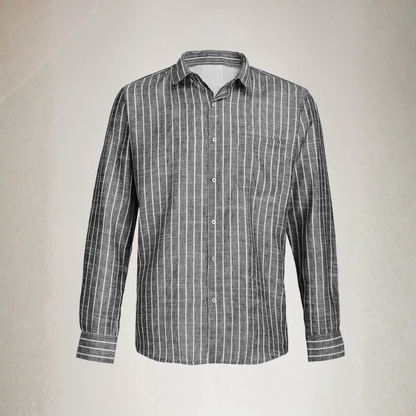 YOUNG & FORMALS by CAMBRIDGE Men's Slim Fit Striped Formal Shirt | Long Sleeve & Spread Collar | Standard Length | Premium Office Wear | Comfortable & Stylish Shirt for Men (YF00018SF)