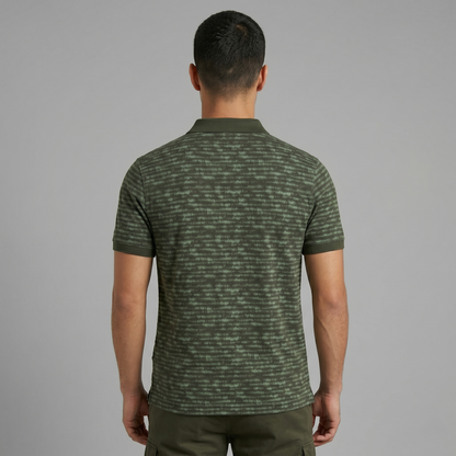 Men's Premium Patterned & Striped Pocket Polo Shirt