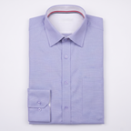 Cambridge Men's Premium Modern Oxford Textured Full Sleeves Formal Shirt (Essen24)