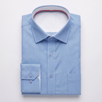Cambridge Men's Premium Modern Oxford Textured Full Sleeves Formal Shirt (Essen24)