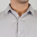 YOUNG & FORMALS by CAMBRIDGE Men's Slim Fit Solid Formal Shirt | Full Sleeves, Spread Collar | Premium Polyester Cotton Blend | Classic Business & Office Wear (YF00008SF)