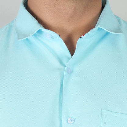 YOUNG & FORMAL by CAMBRIDGE Men's Slim Fit Formal Shirt | Full Sleeves | Stylish & Elegant Office Wear | Perfect for Business Meetings & Events (YF00001SF)