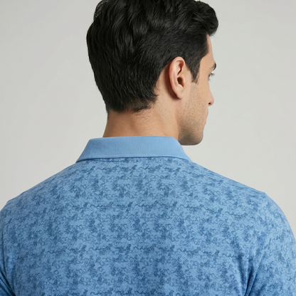 Men's Premium Patterned & Striped Pocket Polo Shirt