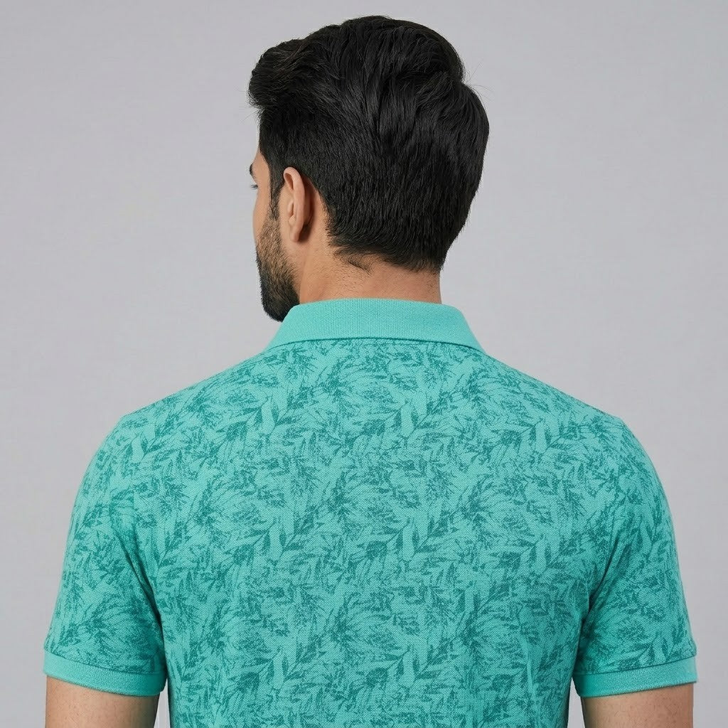 Men's Premium Patterned & Striped Pocket Polo Shirt