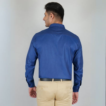 Young & Formal by Cambridge  Structured Formal Shirt – Slim Fit, Full Sleeve | Premium Texture for Daily Corporate Style | YF00009SF
