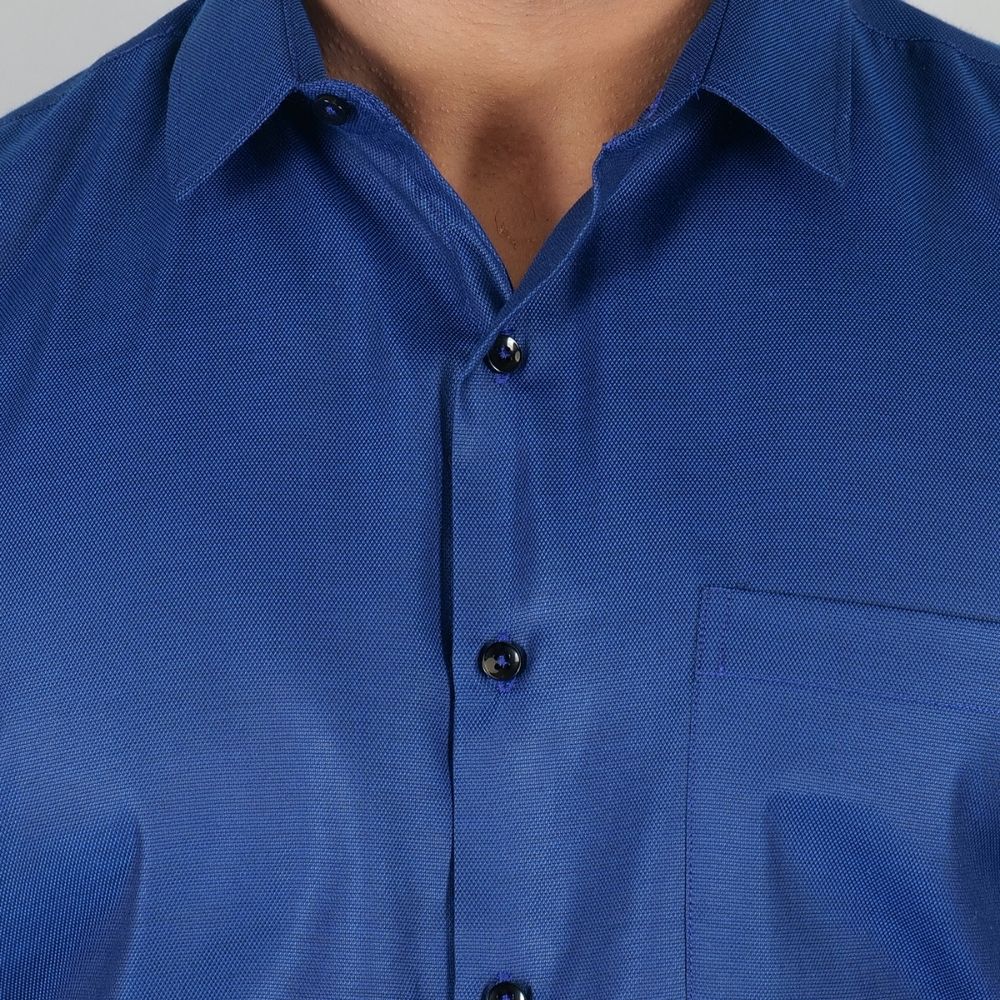 Young & Formal by Cambridge  Structured Formal Shirt – Slim Fit, Full Sleeve | Premium Texture for Daily Corporate Style | YF00009SF