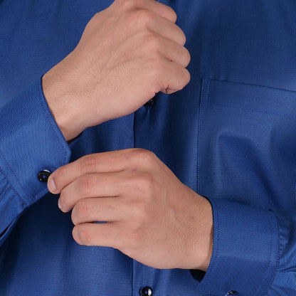 Young & Formal by Cambridge  Structured Formal Shirt – Slim Fit, Full Sleeve | Premium Texture for Daily Corporate Style | YF00009SF