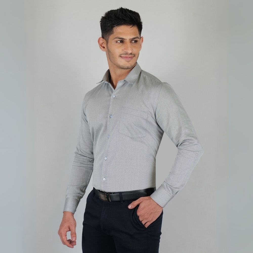 Young & Formal by Cambridge  Formal Shirt – Slim Fit, Full Sleeves | Sharp Business Shirt for Daily Professional Use | YF00007SF