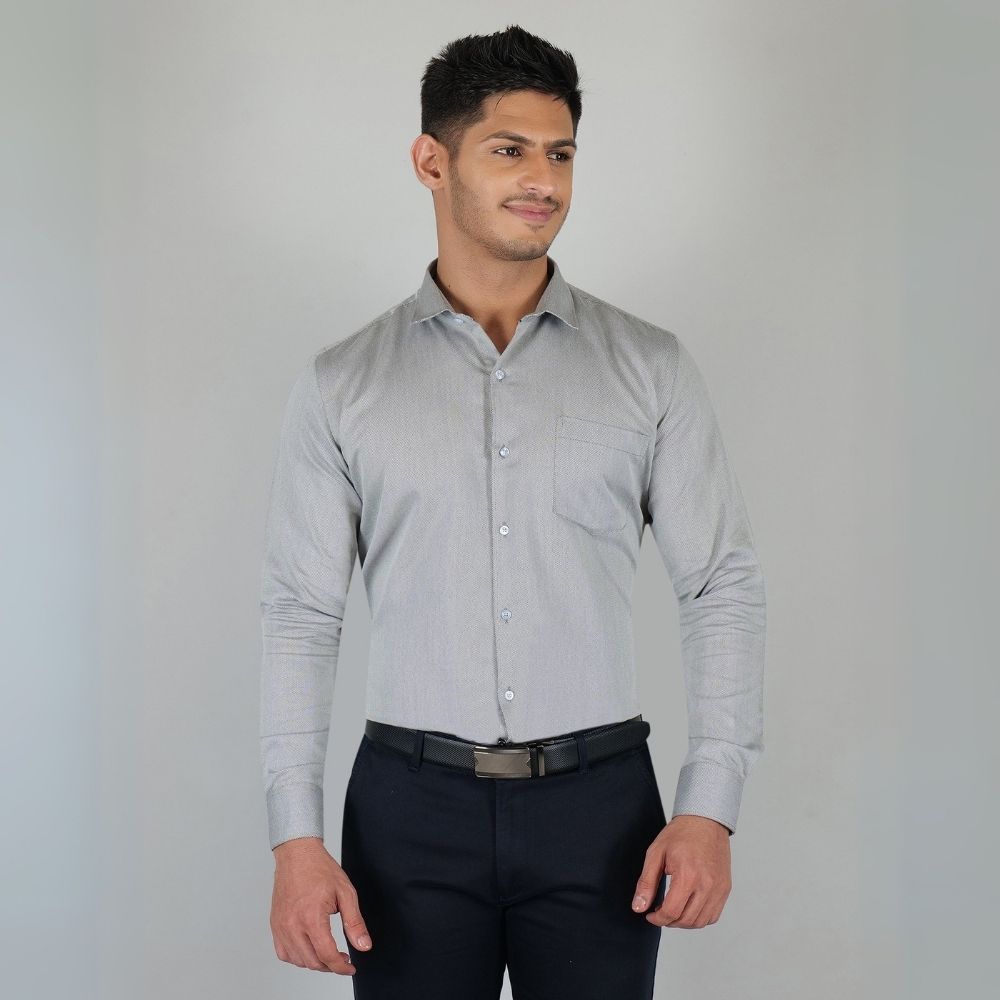 Young & Formal by Cambridge  Formal Shirt – Slim Fit, Full Sleeves | Sharp Business Shirt for Daily Professional Use | YF00007SF