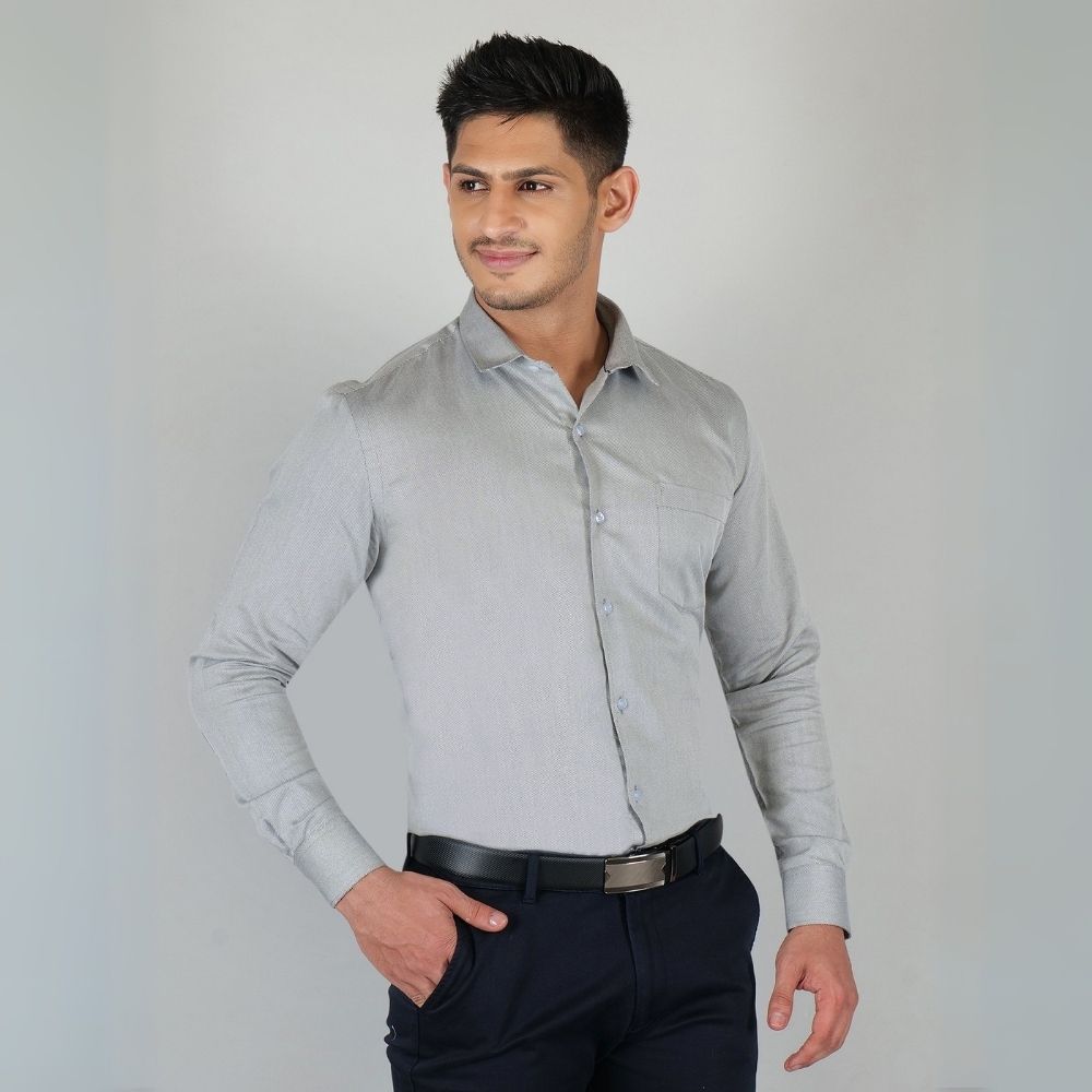 Young & Formal by Cambridge  Formal Shirt – Slim Fit, Full Sleeves | Sharp Business Shirt for Daily Professional Use | YF00007SF
