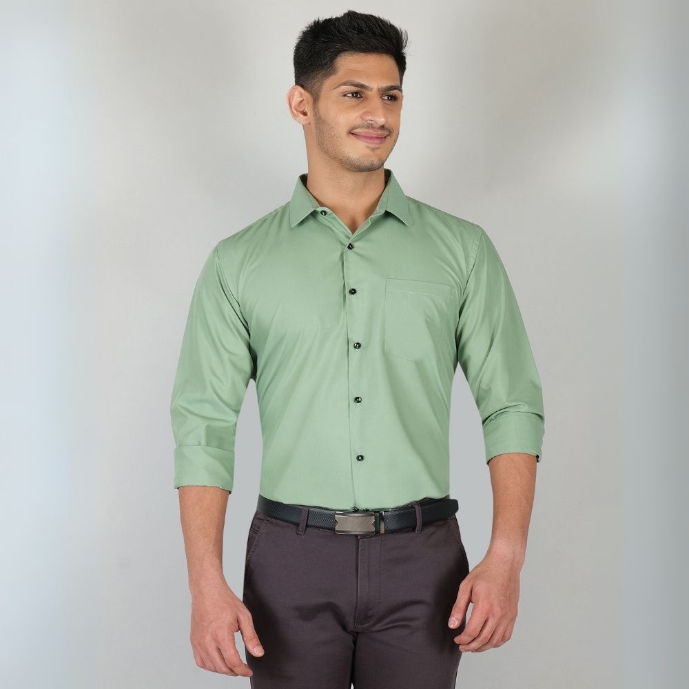 Young & Formal by Cambridge  Formal Shirt – Slim Fit, Full Sleeve | Lightweight and Comfortable for Summer Workdays | YF00008SF