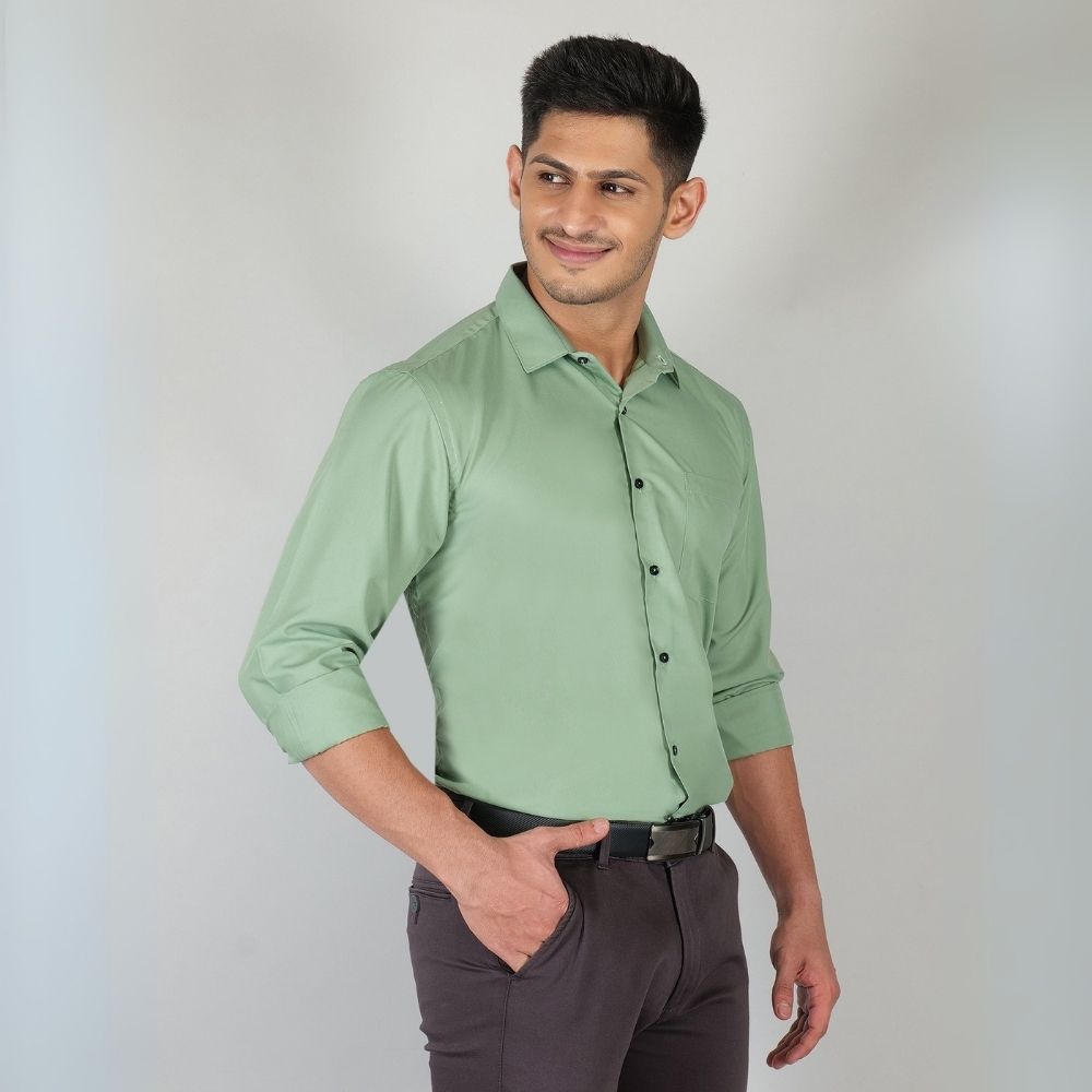 Young & Formal by Cambridge  Formal Shirt – Slim Fit, Full Sleeve | Lightweight and Comfortable for Summer Workdays | YF00008SF