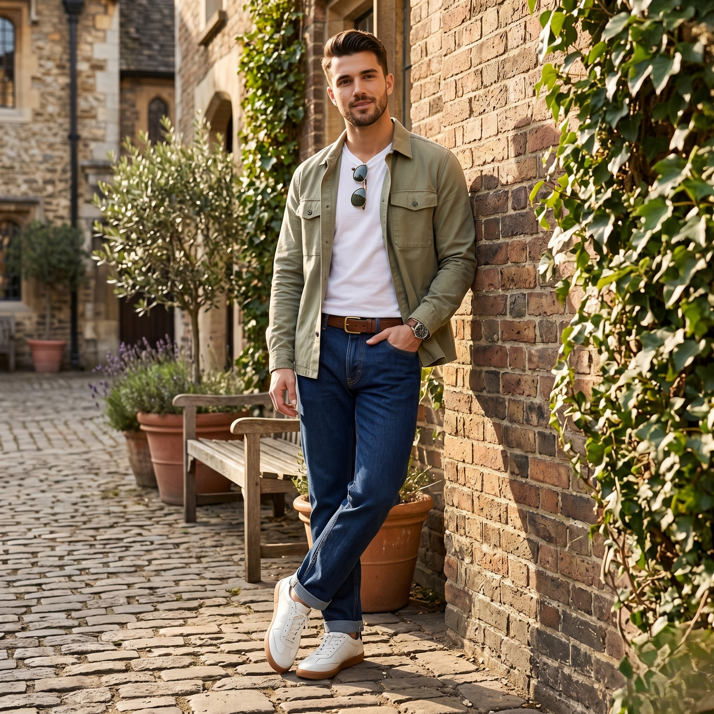 Classic Straight Fit Denim Jeans for Everyday Wear (ESSENJE80A)