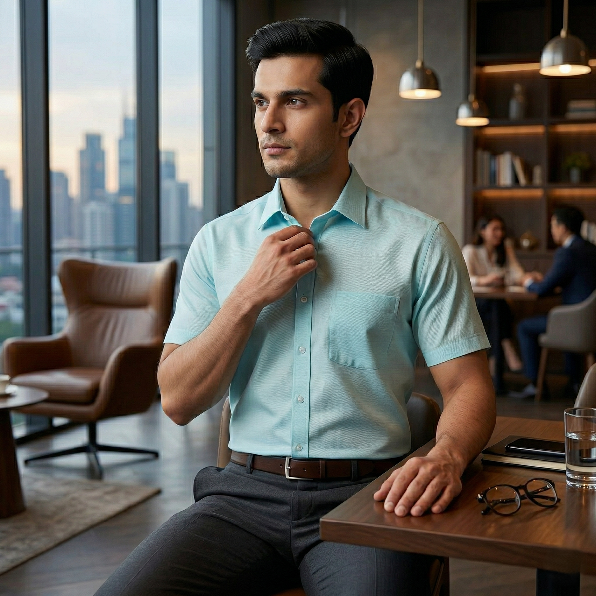 Cambridge Cotton - Formal Shirts_Half Sleeves (ESSEN20H)