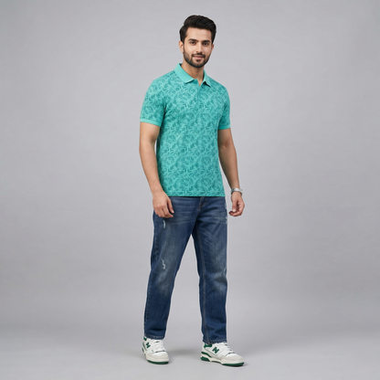 Men's Premium Patterned & Striped Pocket Polo Shirt