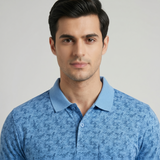 Men's Premium Patterned & Striped Pocket Polo Shirt