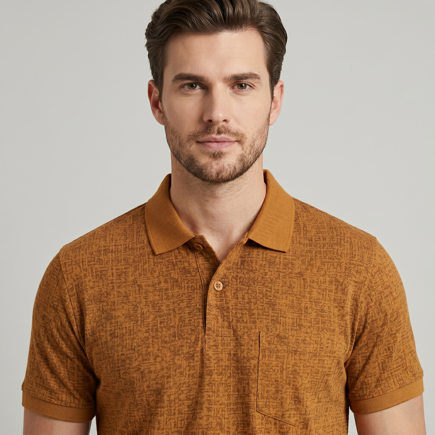 Men's Premium Patterned & Striped Pocket Polo Shirt