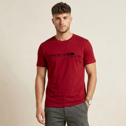 Men's Cotton Stretch Graphic Round Neck T-Shirt Combo (Pack of 2) (SUPER 2.PCS)