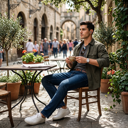 Classic Straight Fit Denim Jeans for Everyday Wear (ESSENJE80A)