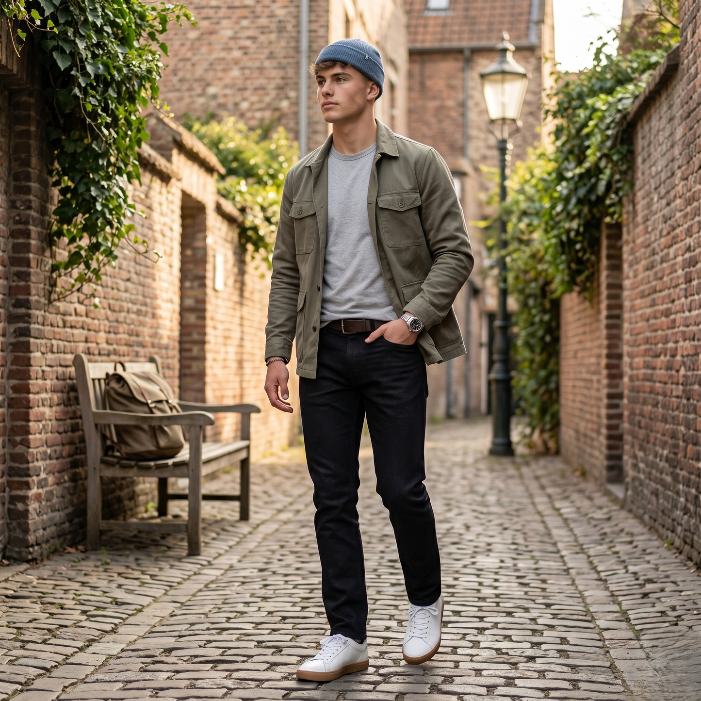 Classic Straight Fit Denim Jeans for Everyday Wear (ESSENJE80A)