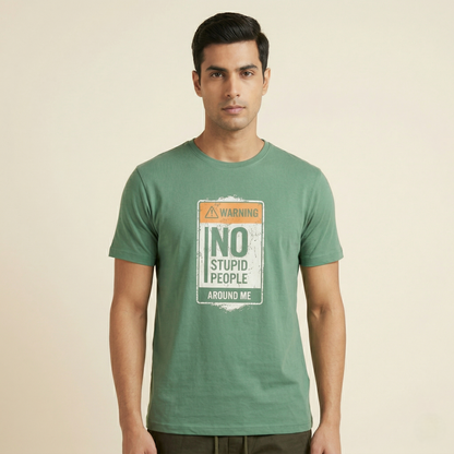 Men’s Premium Printed Cotton-Stretch T-Shirt -(TSSR F-RN)