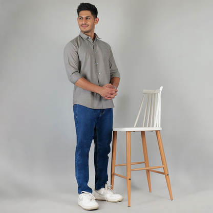 YOUNG & FORMAL by CAMBRIDGE Men's Slim Fit Formal Shirt | Full Sleeves | Stylish & Elegant Office Wear | Perfect for Business Meetings & Events (YF00001SF)