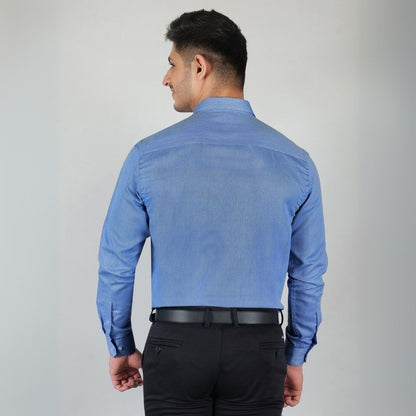 Young & Formal by Cambridge  Structured Formal Shirt – Slim Fit, Full Sleeve | Premium Texture for Daily Corporate Style | YF00009SF