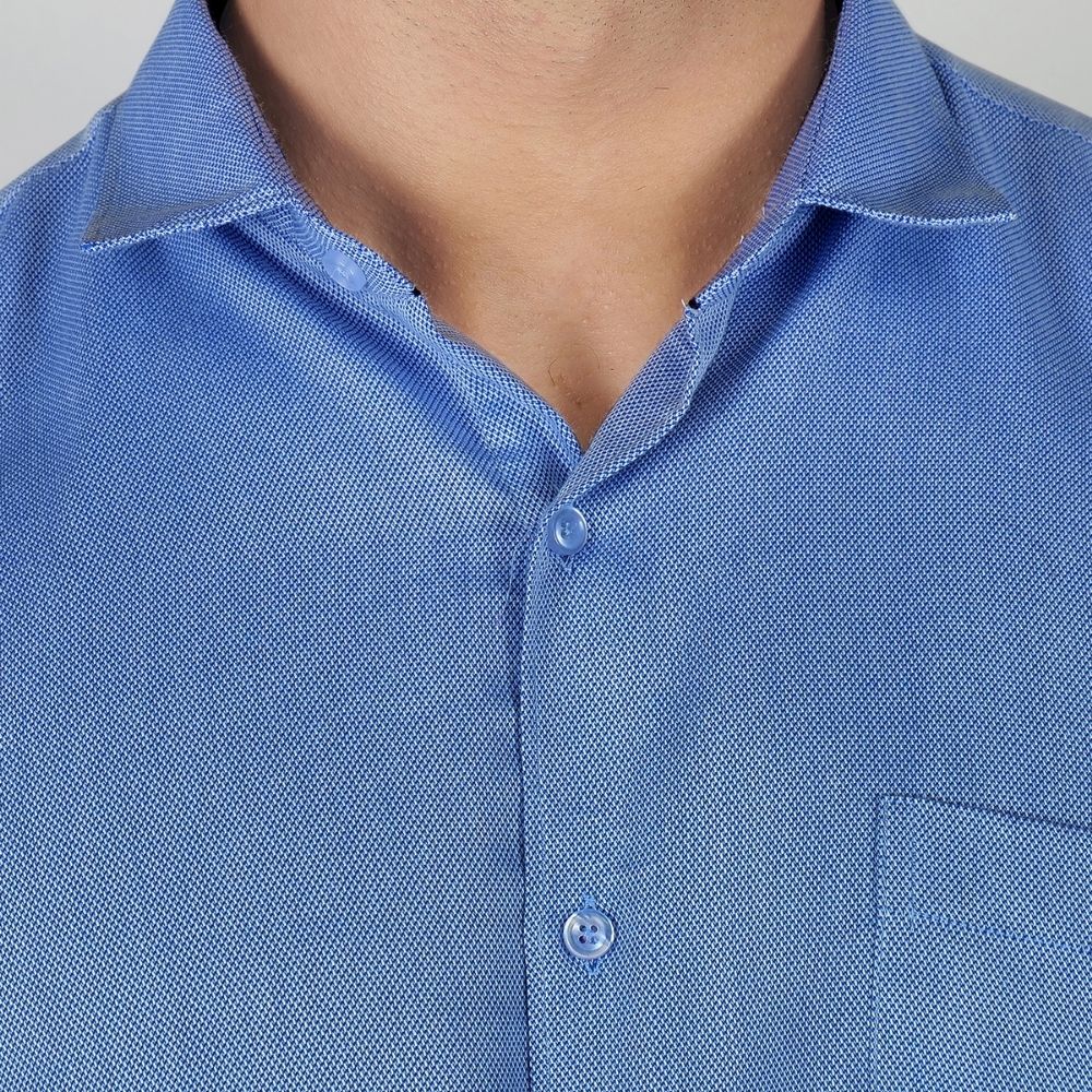 Young & Formal by Cambridge  Structured Formal Shirt – Slim Fit, Full Sleeve | Premium Texture for Daily Corporate Style | YF00009SF