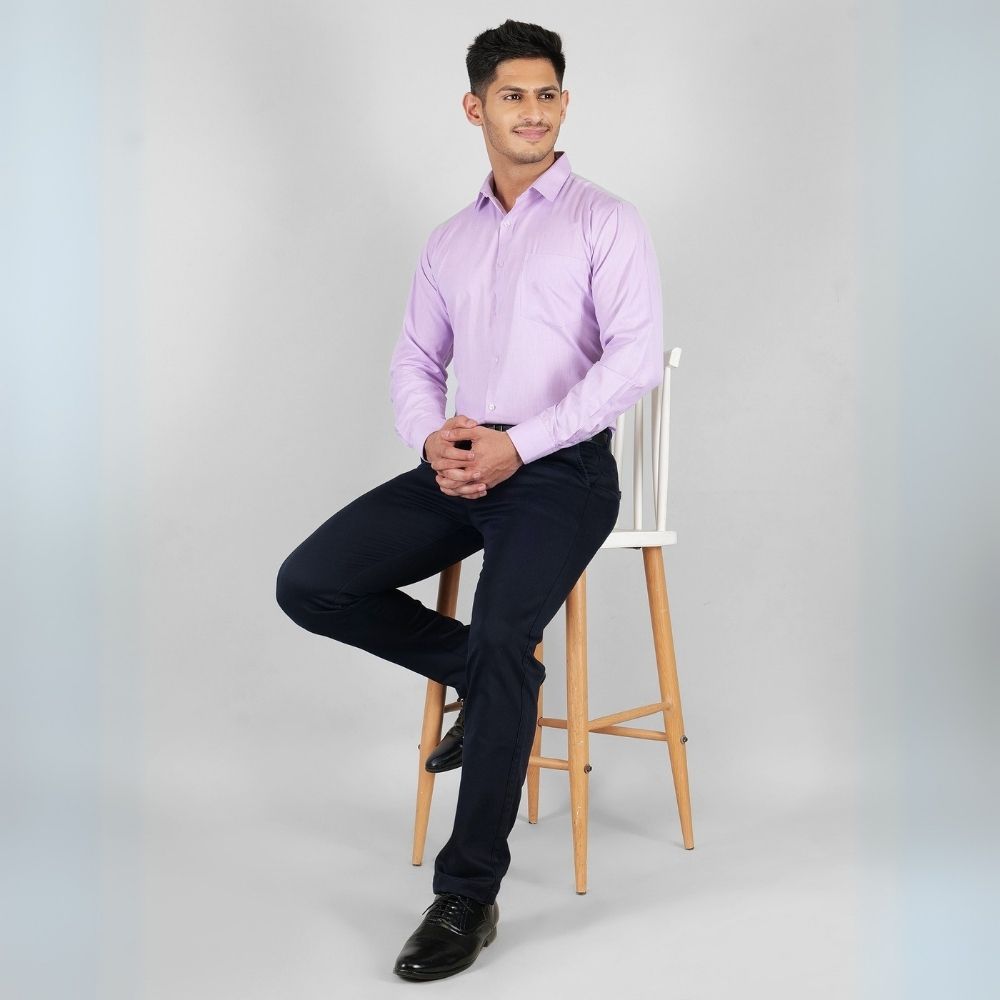 Young & Formal by Cambridge  Classic Formal Shirt – Slim Fit, Full Sleeve | Designed for Desk Days & Quick Business Meetings | YF00010SF