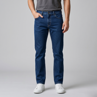 Classic Straight Fit Denim Jeans for Everyday Wear (ESSENJE80A)