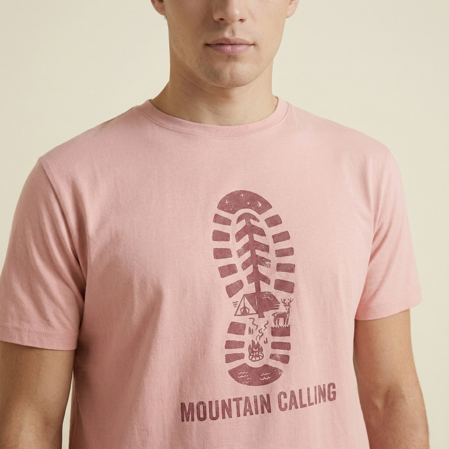 Men’s Premium Printed Cotton-Stretch T-Shirt -(TSSR M-RN)