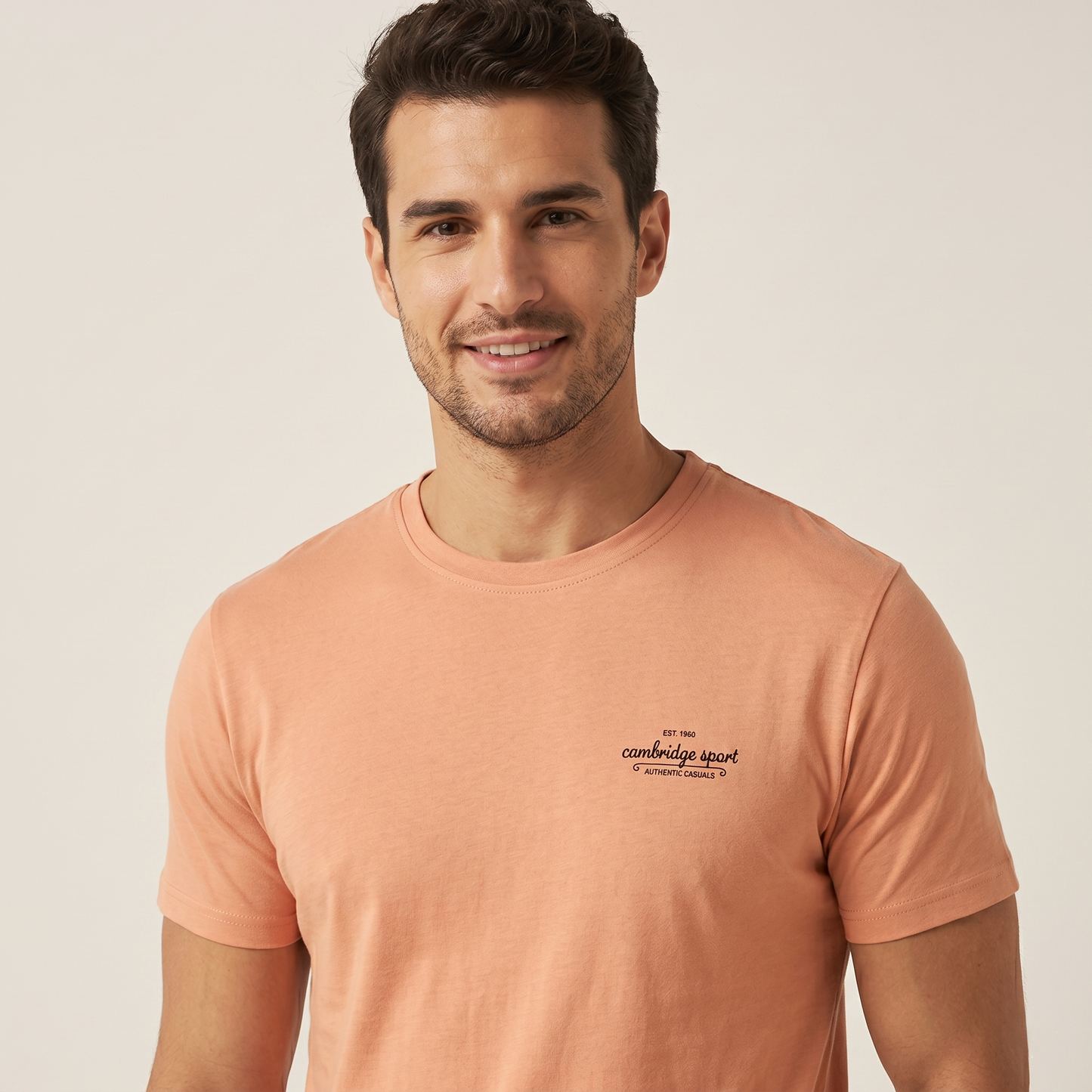 Men's Cotton Stretch Graphic Round Neck T-Shirt Combo (Pack of 2) (SUPER 2.PCS)