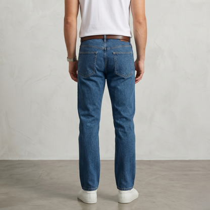 Classic Straight Fit Denim Jeans for Everyday Wear (ESSENJE80A)