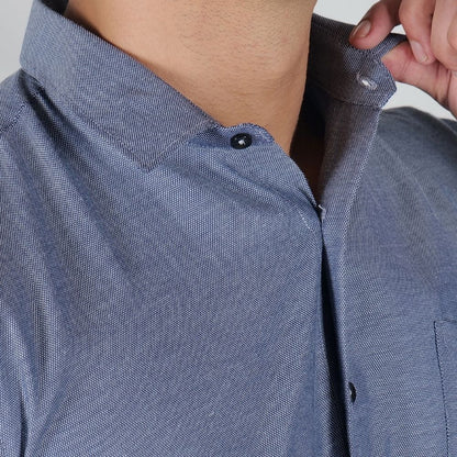Young & Formal by Cambridge  Structured Formal Shirt – Slim Fit, Full Sleeve | Premium Texture for Daily Corporate Style | YF00009SF