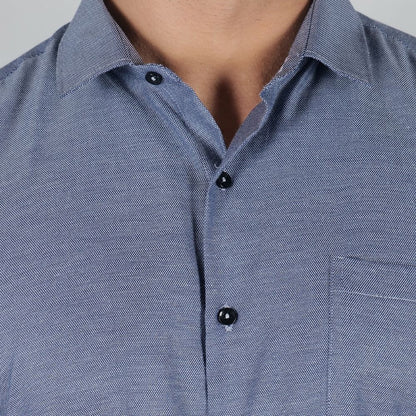Young & Formal by Cambridge  Structured Formal Shirt – Slim Fit, Full Sleeve | Premium Texture for Daily Corporate Style | YF00009SF