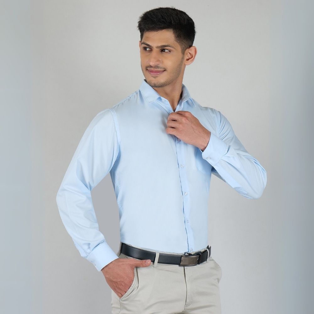 Young & Formal by Cambridge  Formal Shirt – Slim Fit, Full Sleeve | Lightweight and Comfortable for Summer Workdays | YF00008SF