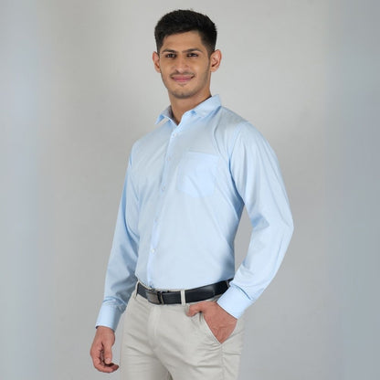 Young & Formal by Cambridge  Formal Shirt – Slim Fit, Full Sleeve | Lightweight and Comfortable for Summer Workdays | YF00008SF