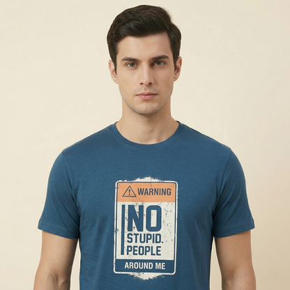 Men’s Premium Printed Cotton-Stretch T-Shirt -(TSSR F-RN)