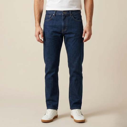 Classic Straight Fit Denim Jeans for Everyday Wear (ESSENJE80A)
