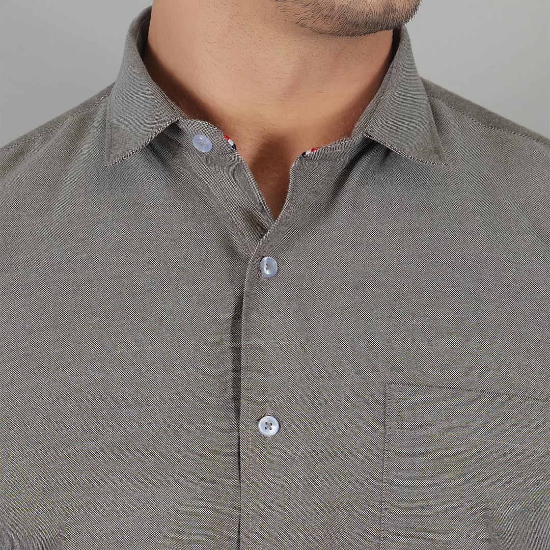 YOUNG & FORMAL by CAMBRIDGE Men's Slim Fit Formal Shirt | Full Sleeves | Stylish & Elegant Office Wear | Perfect for Business Meetings & Events (YF00001SF)